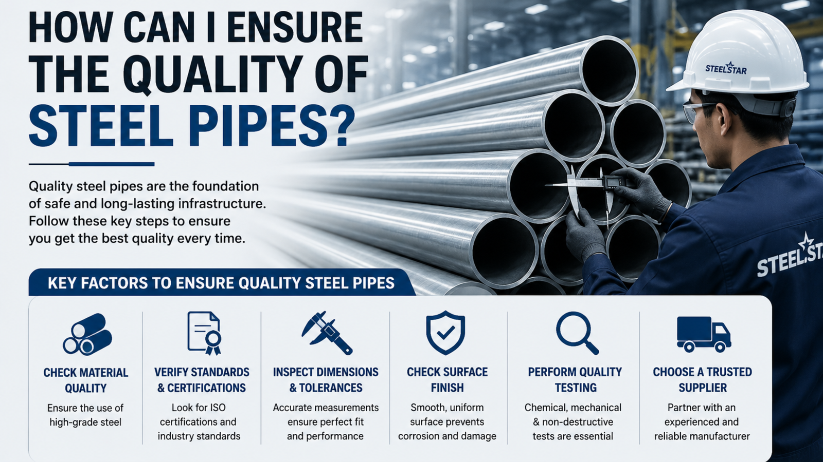 How Can I Ensure the Quality of Steel Pipes?