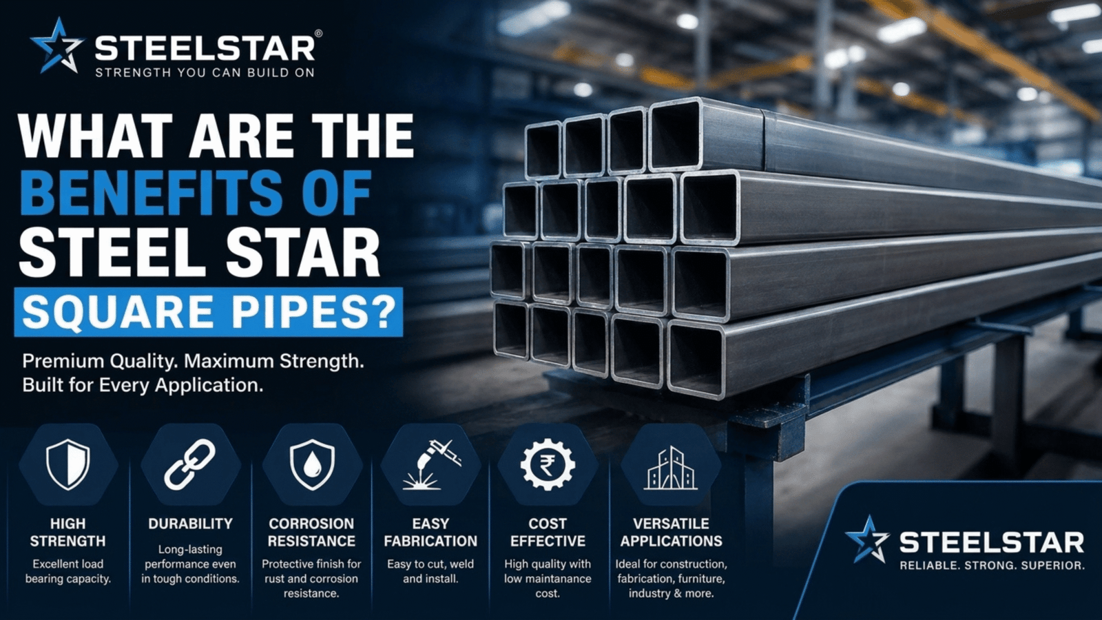 What Are the Benefits of Steel Star Square Pipes?