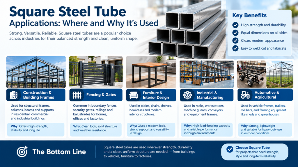 Square Steel Tube Applications: Where and Why It's Used