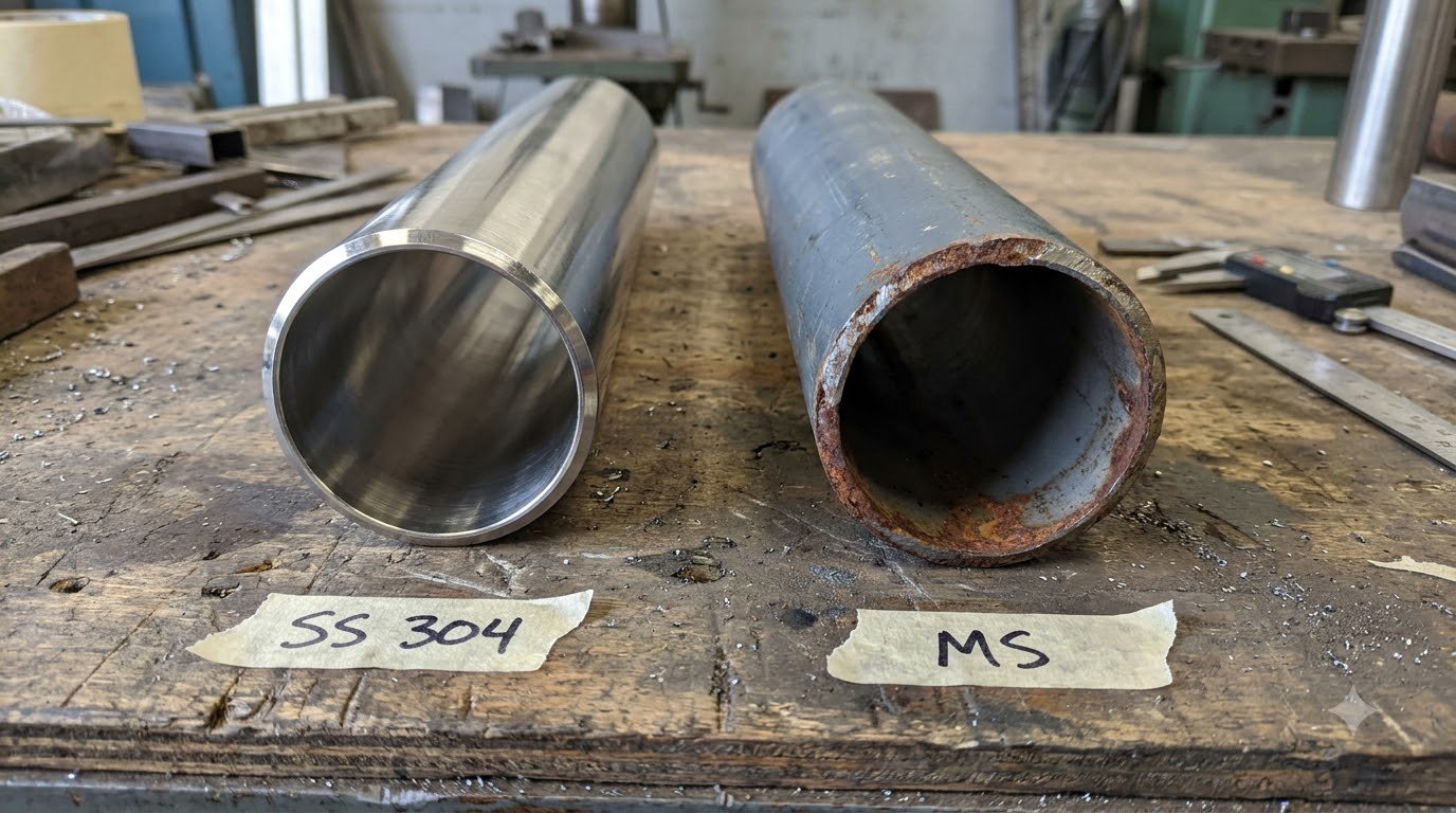 SS 304 Pipe vs MS Pipe: Cost, Corrosion Resistance